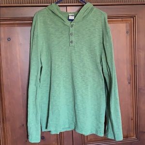 Long sleeve hooded T-shirt